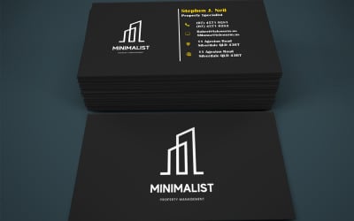 Visiting Card for Real Estate Analyst - Business Card Template