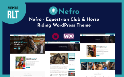 Nefro - Equestrian Club &amp;amp; Horse Riding WordPress Theme