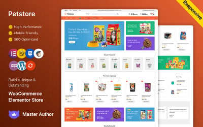 PetStore - Animal Pet Store and Pet Food Elementor WooCommerce Theme