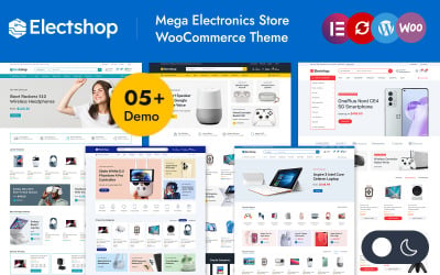 Electshop - Tema responsivo Elementor WooCommerce para tienda de electrónica multipropósito