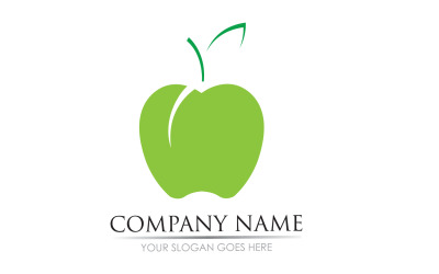 Versão do logotipo do símbolo do ícone de frutas da Apple v11