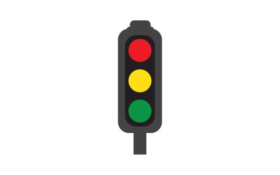 交通灯图标标志矢量模板v2