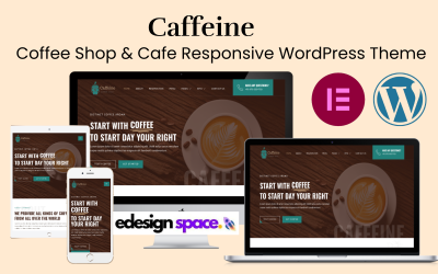Caffeine - Coffee Shop &amp;amp; Cafe Responsive WordPress Theme
