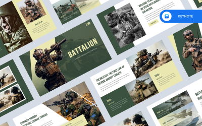 Bataljon - Militaire Keynote-sjabloon