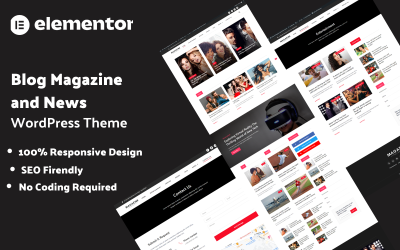 Thème WordPress pour magazine et actualités Elementor Blog