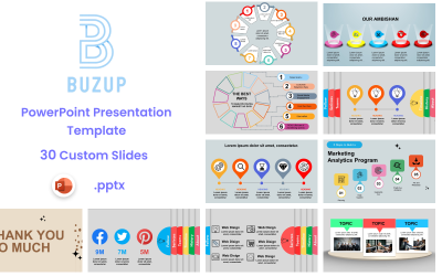 Buzup - modelo de apresentação em 演示文稿