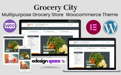 Grocery City - Negozio di alimentari multiuso o negozio Woocommerce e tema Wordpress