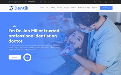 Dentik - Dental &amp;amp; 牙医医疗个人投资组合模板.