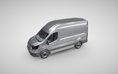 Ford Transit H2 290 L2 3D-model - Vertegenwoordiging van een commerciële bestelwagen
