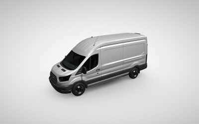 3D-модель Ford Transit H2 310 L3 - універсальне представництво комерційного фургона