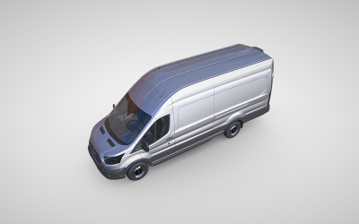 高端3D模型:福特Transit H3 470 L4 -专业项目的特殊细节