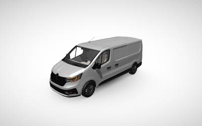 Model 3D Renault Trafic Van - reprezentacja pojazdów użytkowych premium