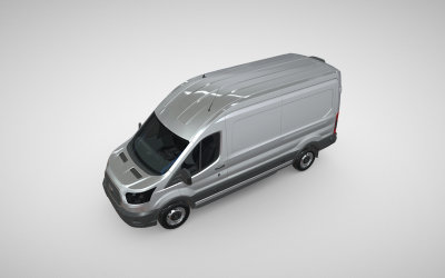 Prémium Ford Transit H2 350 L3 3D modell: Tökéletes professzionális vizualizációs projektekhez