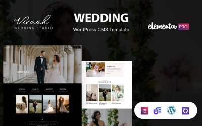 Vivaah - Tema WordPress Elementor para estúdio de noivas e casamentos