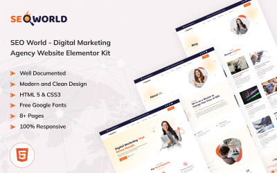 Świat SEO - szablon HTML agencji marketingu cyfrowego