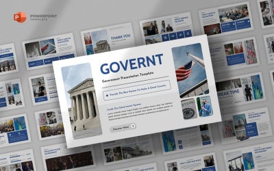 政府-政府机构Powerpoint模板