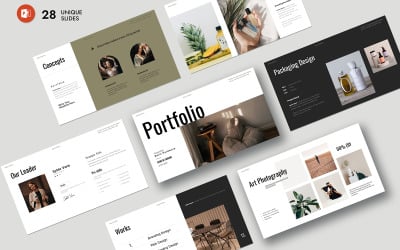 Geweldige Portfolio PowerPoint-presentatiesjabloon