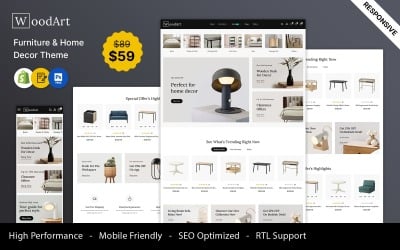 WoodArt - Furniture Mega Store Shopify Responsive Theme