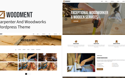 Woodment - Tema de WordPress para carpintero y fabricación de madera
