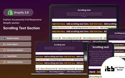 Scrolling-text - Responsive Shopify Section