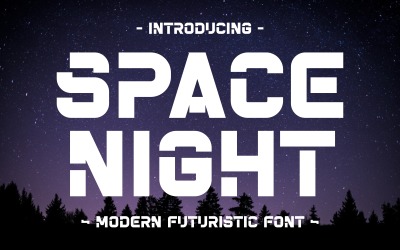 Weltraumnacht – modern futuristisch