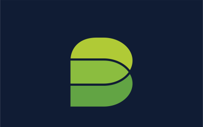 Parlak - B harfi vektör logo tasarımı