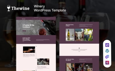 The Wine - Wine &amp;amp; Winery WordPress Theme