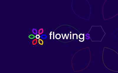 Logotipo de flores, diseño de logotipo de marca empresarial
