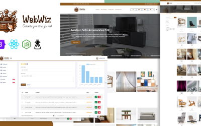 WebWiz - All-in-一个 Web Management Platform with Node.js和反应