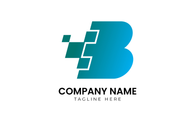 Letter B Vector Logo Design Template