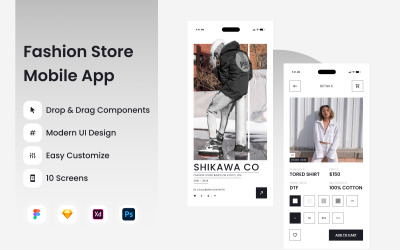 Shikawa -时尚商店移动应用程序