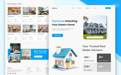 Real Esate Landing page Ui Template