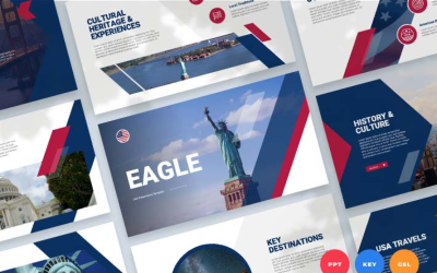 USA Presentation PowerPoint Template