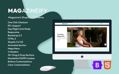 Magazineify -杂志&#039;s Shopify.0 Theme