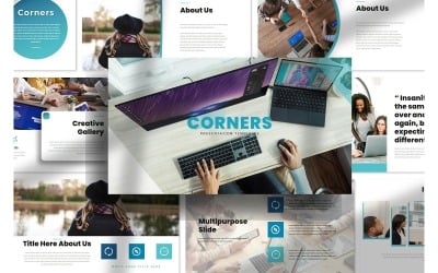 Corners Multipurpose PowerPoint-presentationsmallar