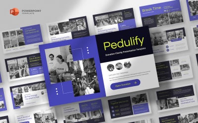 Pedulify -非营利组织ppt模板