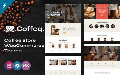 Coffeq - Cafe &amp;amp; 咖啡店WooCommerce主题