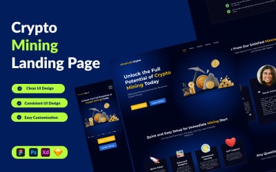 Crypto Mining Landing Page