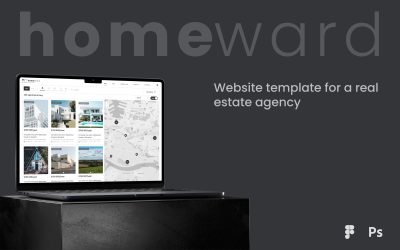 Homeward — Minimalist 房地产 Agency Website Template