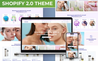 美容化妆品 &amp;amp; 皮肤护理响应Shopify主题2.0