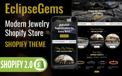 EclipseGems - Sklep jubilerski Responsywny Motyw Shopify OS 2.0