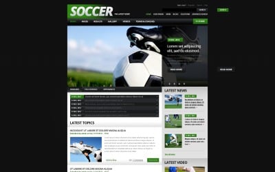 Modèle Drupal de football