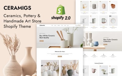 陶瓷和手工艺术商店Shopify 2.响应式主题