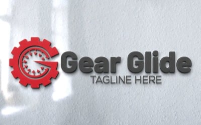 Vector Car Wheel Gear Glide Logo Template