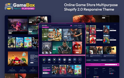 Gamebox - Tema adaptable multipropósito para tienda de juegos en línea Shopify 2.0