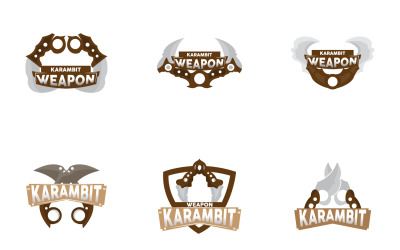 Kerambit Logo武器工具矢量设计v23