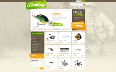 Fishing VirtueMart Template