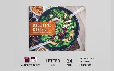 Шаблон книги рецептів їжі