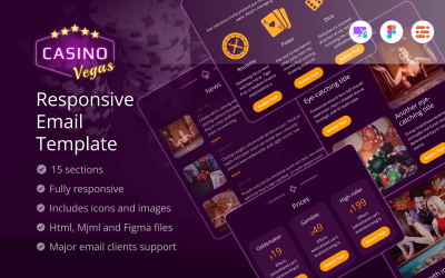 Casino Vegas - Online Casino Responsive 通讯模板