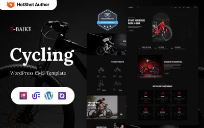 E-Baike – тема WordPress Elementor для магазину велосипедів і велосипедів